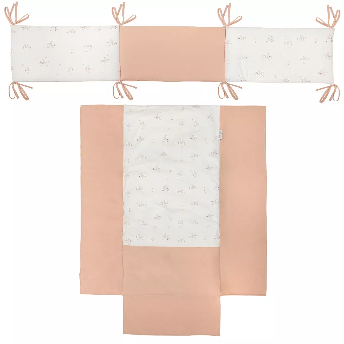 Edredón y Protector de Cuna Deer Bimbi Chic